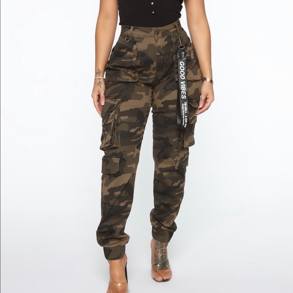 Camouflage Cargo Joggers